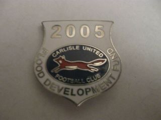 Rare Old 2005 Carlisle United Football Club Enamel Brooch Pin Badge