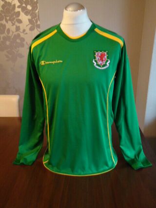 Wales 2008 Champion Goalkeeper Shirt Medium Adults Very Rare Cymru