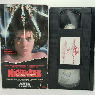 A Nightmare On Elm Street 1987 Vhs Media Home Ent.  Freddy Krueger Rare
