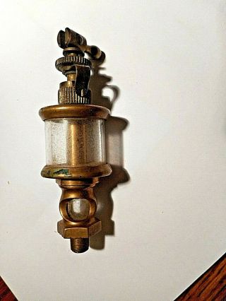 The D.  T.  Williams Valve Co.  Tacoma No.  0 Brass Oiler Hit Miss Engine Antique Cin 2