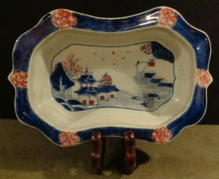 Antique Japanese Small Imari Porcelain Finger Bowl Or Tray