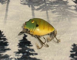 Vintage Heddon Punkinseed 9630 Sunfish Pattern W/ Gold Eyes Great Cond,  Rare
