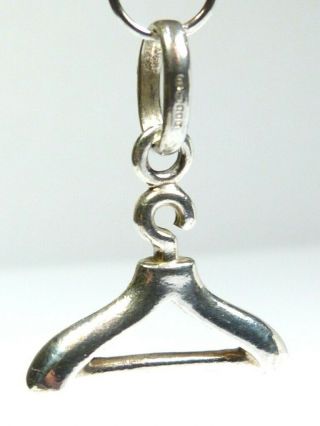 Very Rare Links Of London Sterling Silver Coat Hanger Bracelet Charm Pendant