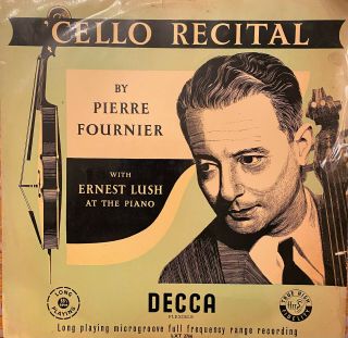 Rare Classic Lp Pierre Fournier Lush Piano Celion Recital Og Uk Lxt 2766 Decca