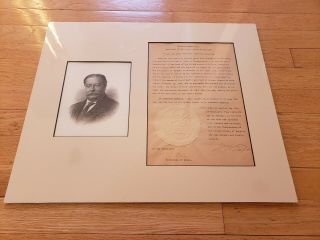 Rare President William Taft Signed 1913 Presidential Panama Canal Appointment