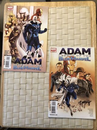 Adam Legend Of The Blue Marvel 1 And 2 Marvel Comics 2009 Rare Hot