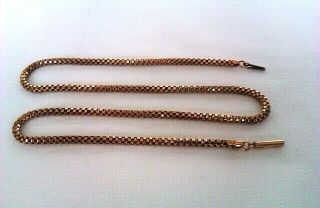 Extremely Rare 9ct Gold Fancy Link Barrel Clasp William Iv Neck Chain Circa 1831