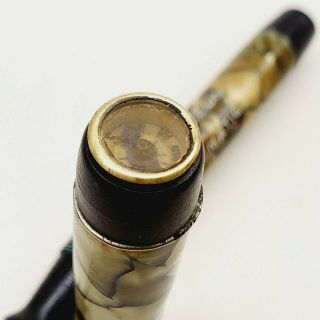 Vintage Napoleon Snakeskin Sack Filler Fountain Pen Antique W Compass