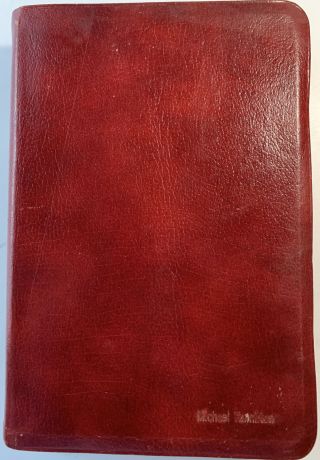 NKJV Ryrie Study Bible Burgundy Spanish Bonded Leather 1985 Moody Rare 3
