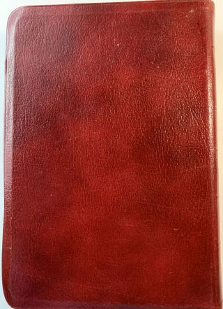 NKJV Ryrie Study Bible Burgundy Spanish Bonded Leather 1985 Moody Rare 4
