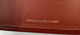 NKJV Ryrie Study Bible Burgundy Spanish Bonded Leather 1985 Moody Rare 5