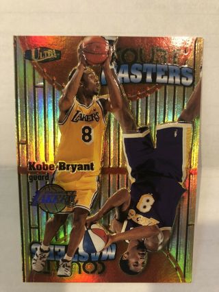 Kobe Bryant Lakers 97 - 98 Fleer Ultra Court Masters Rare Insert 3 Of 20 Cm