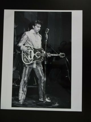Shakin Stevens Rare Black And White Photo From Elvis The Musical