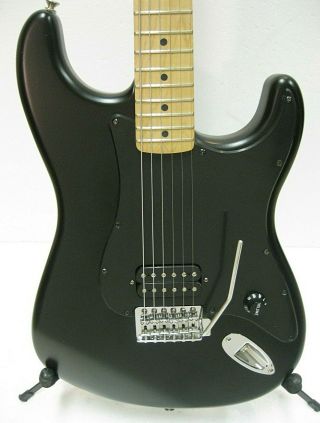 Rare 2007 Fender Limited Ed.  " Straight Six " 6 Stratocaster Mim Matt - Black Look