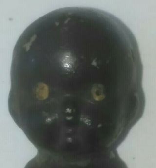 Antique Black African American Bisque Jointed Baby Doll Marked Japan 2 3/4 