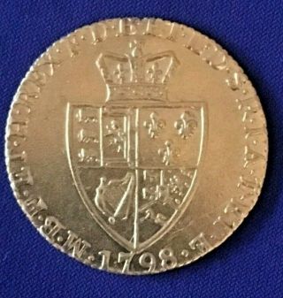 Rare 1798 Great Britian Full Guinea Gold Coin George Iii Spade