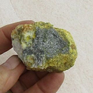 Mineral Specimen Of Antimony Ore,  Stibnite With Stibconite,  From Nevada