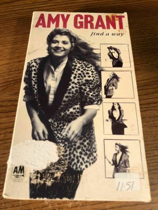 Amy Grant Find A Way Vhs Vcr Video Tape Movie Rare