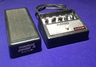 Vintage A/da Flanger Effects Pedal 1970s Ada W Rare Expression Pedal