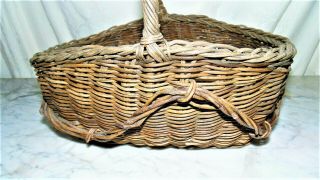 Early Antique Primitive Basket From Gettysburg Pa.  Civil War Time