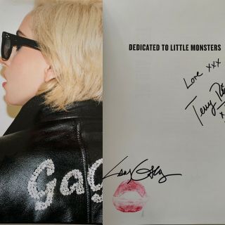 Lady Gaga Signed Terry Richardson Book Autograph Rare Photography