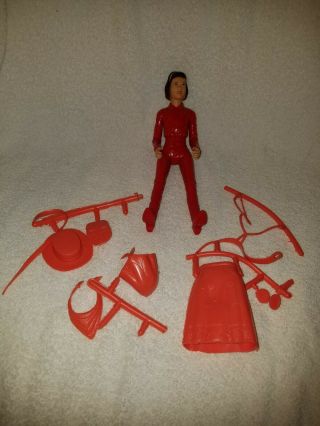 Vintage Johnny West Accessories By Marx & Janice West Action Figure Rare Red