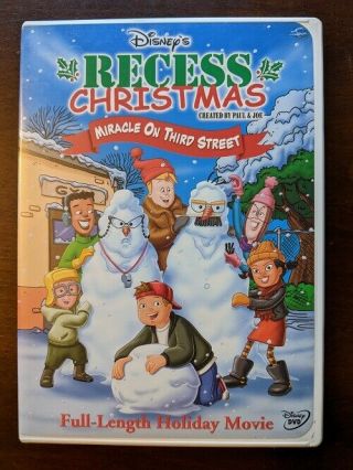 Recess Christmas - Miracle On Third Street Dvd Rare Full Length Movie Oop