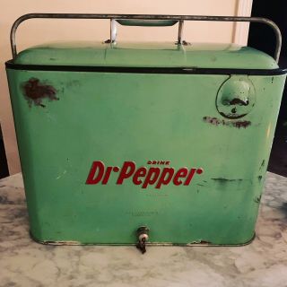 Vintage 1950’s Dr Pepper Cooler Rare
