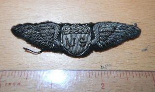 Extremely Rare Wwi Us Aviator Pilots Wings English/french Made Full Size