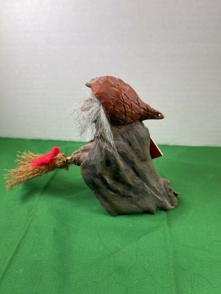 Vintage TROLL Doll Figure RARE NORWAY NORWEGIAN old woman/witch - with tag 2