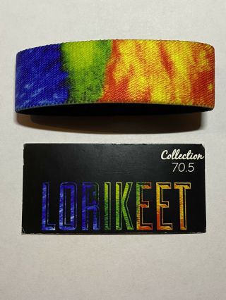 Zox Straps — “lorikeet” 0083 — Gold Reversible Wristband W/paper Card — Rare