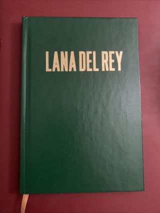 Lana Del Rey Lyric Book Green Endless Summer Tour Rare