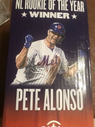 Pete Alonso 2020 Bobble Head Roy Ny Mets Giveaway Rare Season Tix Holders Only