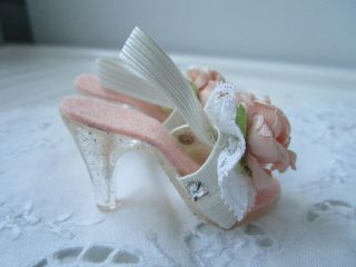 Madame Alexander Cissy Vintage Pink Rose High Heel Mules - Stunning 3