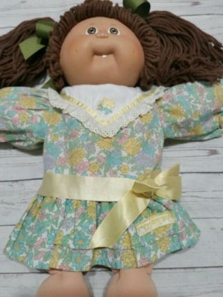 Xavier Roberts 4 Vintage 1978 1982 Cabbage Patch Doll W/ Front Tooth & Dress.