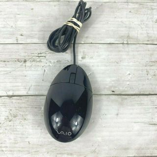 Sony Vaio Wired Usb Optical Mouse Vgp - Ums1 Black Scroll Wheel Rare El74