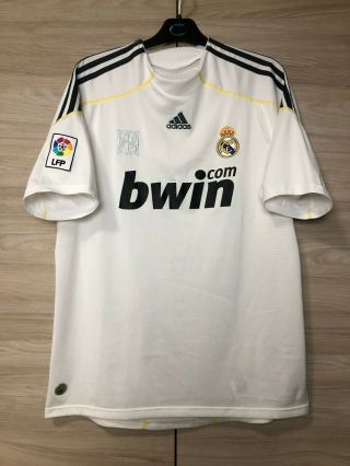 Real Madrid 2009 - 2010 Home Football Soccer Shirt Jersey Rare Camiseta Size L