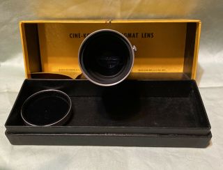 Very Rare Boxed Anastigmat 50mm f1.  6 Cine Lens - S Mount Exc, 2