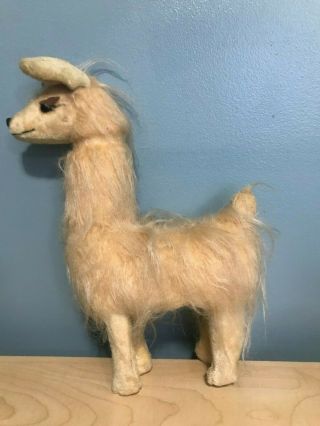 R Dakin Llama Alpaca 1960s Vtg Plush Stuffed Animal Toy Doll 14 " Veleteen Rare