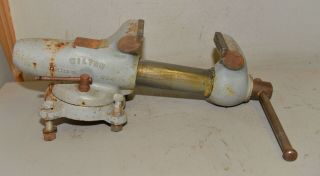 Rare 3 1/2 " Wilton Bullet Vise 350s Swivel Machinist Bench Tool Chicago Usa 835