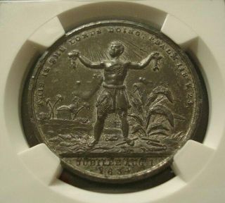 1834 Anti - Slavery Abolition Of Slaves Medal Rare Unc