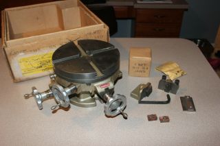 Rare Vintage Palmgren Rotary 8 " Milling Table Model 2496 For Craftsman Machinist