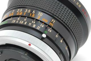 【rare " O " N Mint】 Canon Fd Ssc S.  S.  C 20mm F2.  8 Mf Wide Angle Prime Lens Japan H85