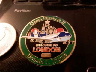 Rare Limited Edition Air Force One President Trump To England Challenge Coin