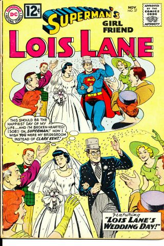 Lois Lane Comic Book 37 Dc Superman Golden/silver Age Vintage Rare 99 Cents