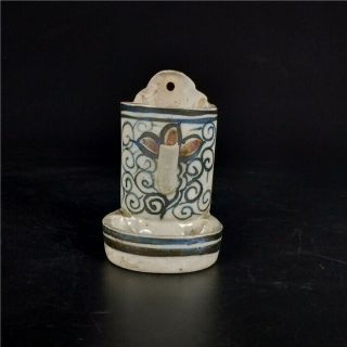Chinese Antiques Hand Make Porcelain Blue And White Wall Hanging Oil Lamp H47
