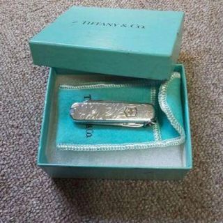 Tiffany & Co.  X Victorinox Swiss Army Knife Sterling Silver Rare Design W/box