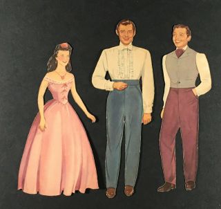 " Gone With The Wind " 1940 Merrill Cut Paper Dolls Vintage