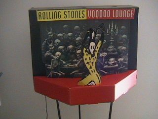 Rolling Stones Promo Lighted 3d " Voodoo Lounge " Cardboard Mobile Rare