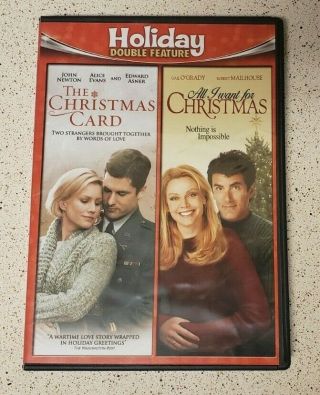 The Christmas Card / All I Want For Christmas Dvd Double Feature.  Hallmark Rare